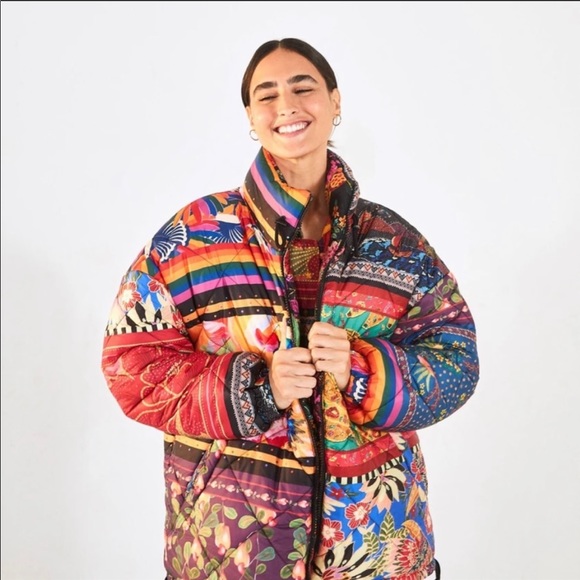 ANTHROPOLOGIE NWT FARM RIO ABBY PUFFER JACKET 💥🖤 - Picture 4 of 14